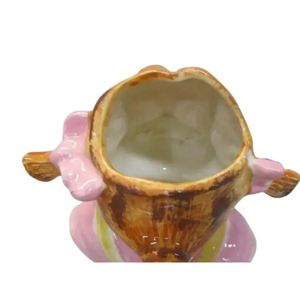 Yum-EE-Yum Girl Head Vase Occupied Japan Ceramic  Planter Vintage‎ Whimsical